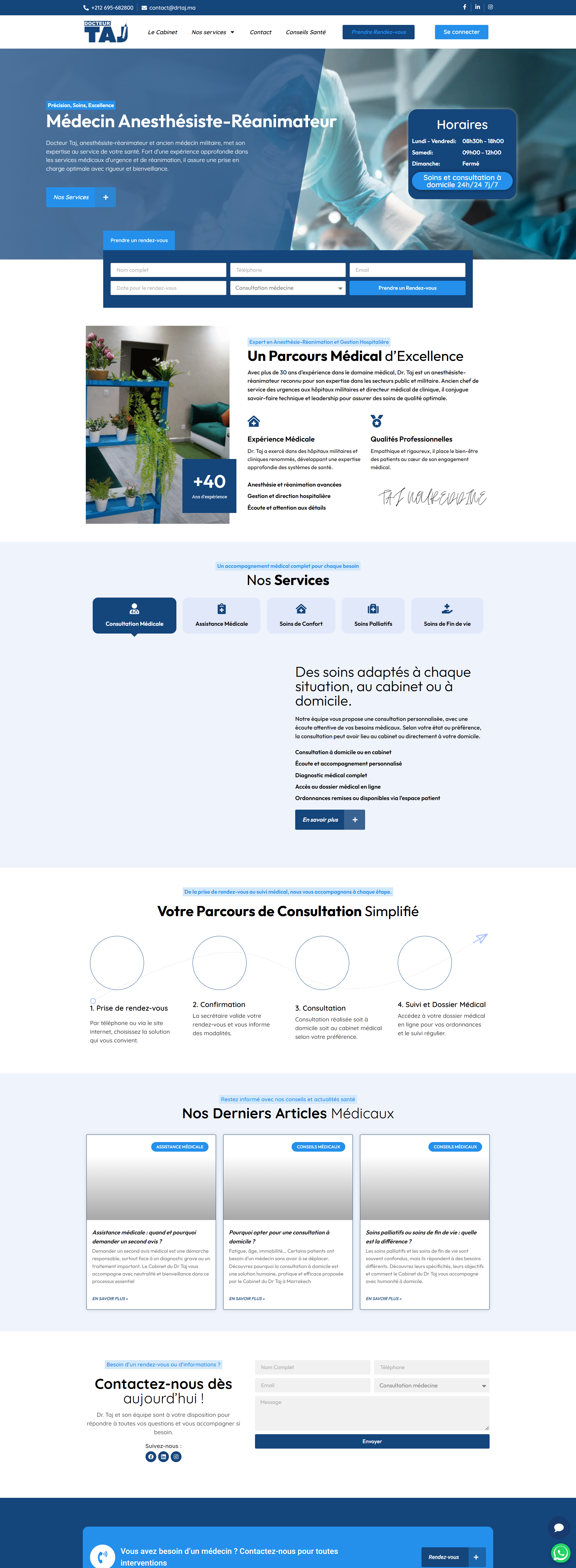 Docteur TAJ Website